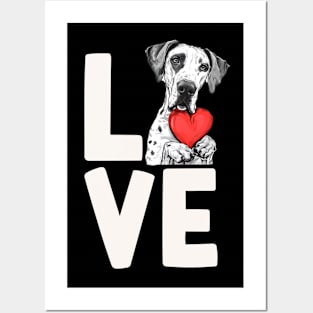 Love Great Dane Posters and Art